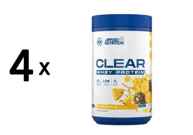 4 x Applied Nutrition Clear Whey Protein, Pineapple - 875g