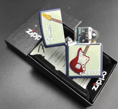 Zippo FENDER JAGUAR, Farbzippo Blau, 60001649