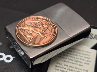 Zippo FÜR BADENS EHRE, Felddienst Auszeichnung Greif (Custom PIN Style) CG #322