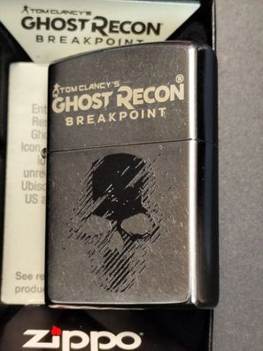 Zippo GHOST RECON Breakpoint, Gaming, Streetchrome Lighter, Ubisoft Tom Clancy