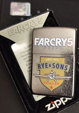 Zippo FARCRY5 Aviation, Gaming, Motivdruck, Streetchrome Lighter, Ubisoft