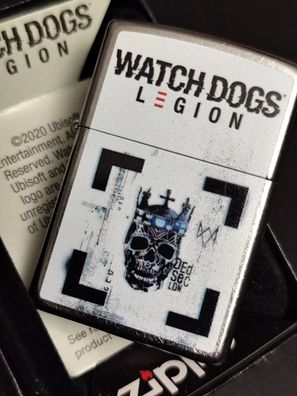 Zippo WATCH DOGS Legion, Gaming, Motivdruck, Streetchrome Lighter, Ubisoft