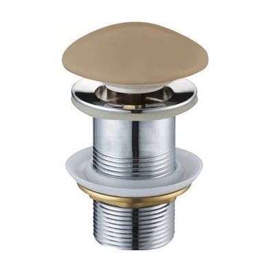 Mexen runder Klick-Klack-Stöpsel, Keramik cappuccino matt - 79910-64
