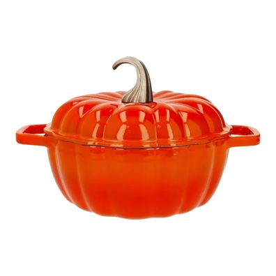 SILVERCREST® Premium Gusseisentopf »Kürbis« Ø 24 cm 3,12 l (Orange)