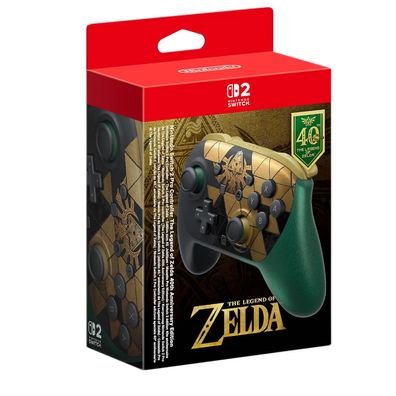 Nintendo Switch 2 Pro Controller - The Legend of Zelda 40th Anniversary Edition