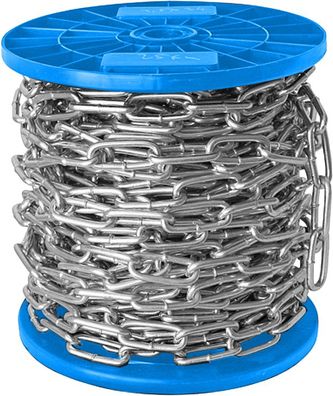 Kette 5685C 10,0x65,0/10 m, Trommeln in verschiedenen Farben, langgliedrig, 1.75 kg/m