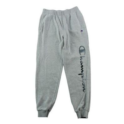 Champion Herren Jogginghose Vertikales Logo Grau Größe L #QWE1287