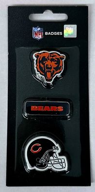 NFL Football 3er Pin Set Chicago Bears Anstecknadel 3 Stück 5015860263712