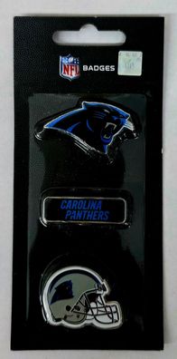 NFL Football 3er Pin Set Carolina Panthers Anstecknadel 3 Stück 5015860263736