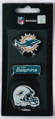 NFL Football 3er Pin Set Miami Dolphins Anstecknadel 3 Stück 5015860263729