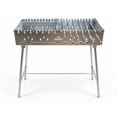 Schaschlikgrill, klappbar mit Tasche, für Camping und Garten