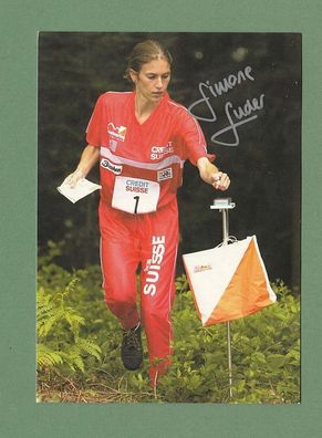 Simone Luder ( ist eine Schweizer Orientierungsläuferin) - persönlich signiert