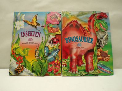 Register-Pappbilderbuch Judy Nayer Grace Goldberg Dinosauerier Insekten einen Blick