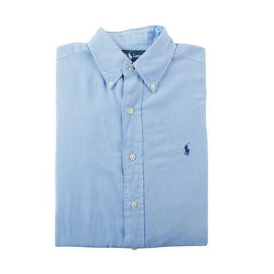 Polo Ralph Lauren Klassische einfarbige Herrenhemd Yarmouth Größe S #QWE7499