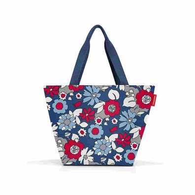 reisenthel shopper M florist indigo ZS4088 Blumen blau Schultertasche Shopper