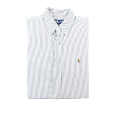 Polo Ralph Lauren Klassische Herrenhemden mit Streifen Größe L #QWE1882