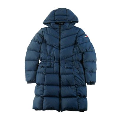 Tommy Hilfiger Damen Steppmantel KG0KG05397 Marine Größe XS #QWE1156