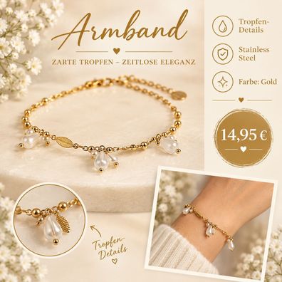 Armband mit zarten Tropfen