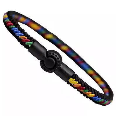 Armband mit Magnetverschluß in Rainbow Regenbogen Style LGBTQ Pride CSD