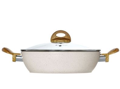Pfanne tief mit Deckel Nature 28 cm Ambition