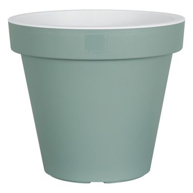 Geli Pflanztopf 25 cm eukalyptus/weiss