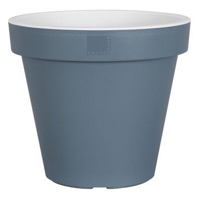 Geli Pflanztopf 25 cm blaugrau/weiss