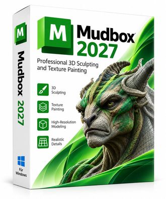 Mudbox 2027 - Vollversion mit Dauerlizenz - Professionelle 3D-Modellierung