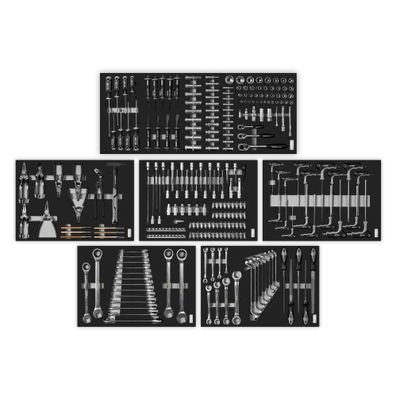 Werkzeugeinlagen Set mit 6 Einlagen Industrial Line Twin