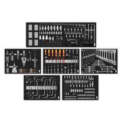 Werkzeugeinlagen Set mit 6 Einlagen Industrial Line "Twin Advance"