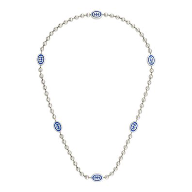 Gucci - YBB753448001 - Argento sterling 925, smalto - Necklace in sterling silver and
