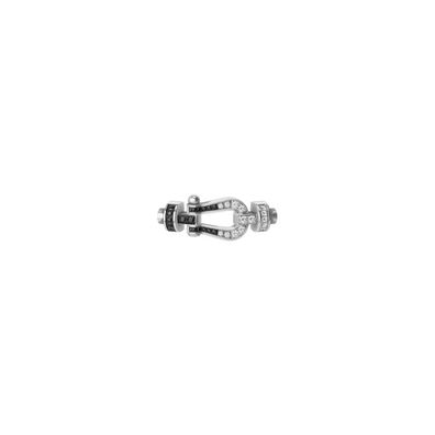 Fred - 0B0161 - FIBBIA FORCE 10 IN ORO BIANCO CON Diamanti Bianchi E Diamanti NERI MO