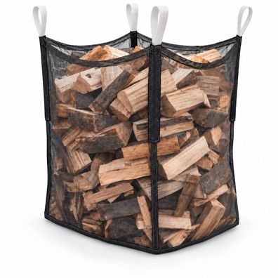 20 x Woodbag Holzbag 100x100x160cm mit Sternboden Kaminholz Brennholz trocknen