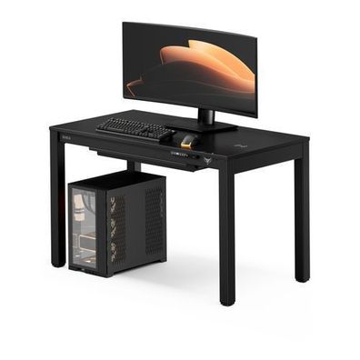 Elektrischer verstellbarer Gaming-Tisch 120x63 cm mit Qi- und USB-Induktionsladegerät