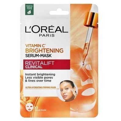 L'Oreal Paris Revitalift Clinical Aufhellende Tuchmaske mit Vitamin C und Salicy