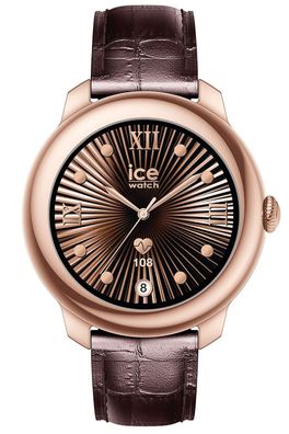 Ice-Watch Damenuhr Smartwatch ICE Smart SP 2.0 Ronde Roségoldfarben/Braun 026121