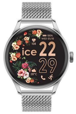 Ice-Watch Smartwatch ICE Smart 2.0 Rund Silberfarben 026300
