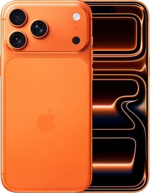 Apple iPhone 17 Pro Max 512GB Cosmic Orange inkl. Silikon & Schutzglas Sehr Gut
