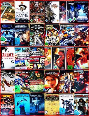 PSP Auswahl- Action & Adventure Games: Starwars, Tomb Raider, Gta, Assassins, Spider