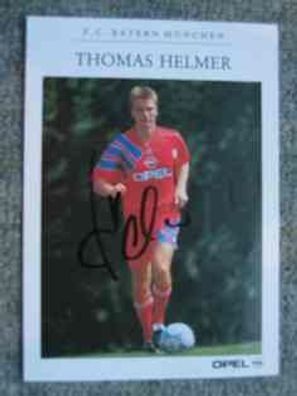 FC Bayern München Thomas Helmer - handsigniertes Autogramm!!!