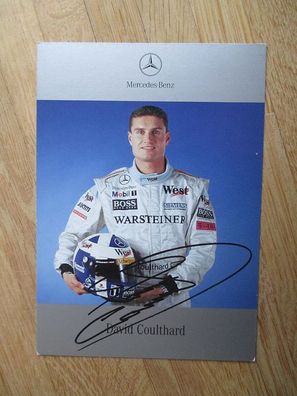 Formel 1 DTM Mercedes-Benz - David Coulthard - Autogramm, rare Karte Jahr 2000!!!