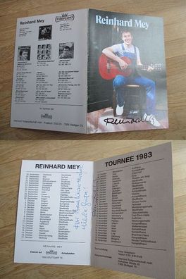 Reinhard Mey - handsigniertes Autogramm auf rarer Karte Anfang 80er Jahre!!!