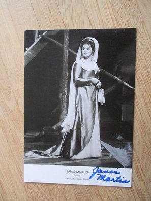 Klassik Deutsche Oper Bayreuther Festspiele Janis Martin - handsig. Autogramm!!!