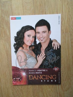 ORF Dancing stars Marco Ventre & Babsi Koitz - handsignierte Autogramme!!!
