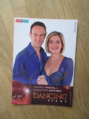 ORF Dancing stars Andrea Puschl & Christoph Santner - handsignierte Autogramme!!