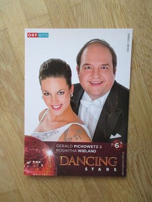 ORF Dancing stars Gerald Pichowetz & Roswitha Wieland handsignierte Autogramme!!