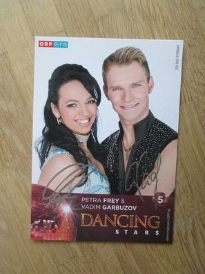 ORF Dancing stars Petra Frey & Vadim Garbuzov - handsignierte Autogramme!!!