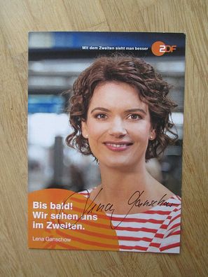 ZDF Fernsehmoderatorin Lena Ganschow - handsigniertes Autogramm!!!