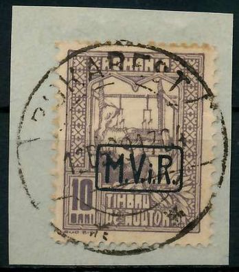 BES 1WK D-MV Rumänien Nr K4 zentrisch gestempelt Briefstück X779256