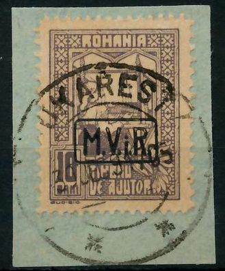 BES 1WK D-MV Rumänien Nr K4 zentrisch gestempelt Briefstück X779296