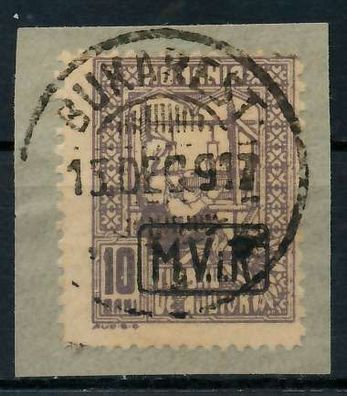 BES 1WK D-MV Rumänien Nr K4 zentrisch gestempelt Briefstück X7792EE